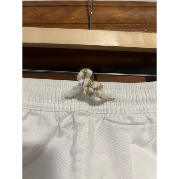 Crewcuts by J. Crew Girls' Pull-on Chino Shorts White Fishtail Hem Size 6 - Picture 3 of 10